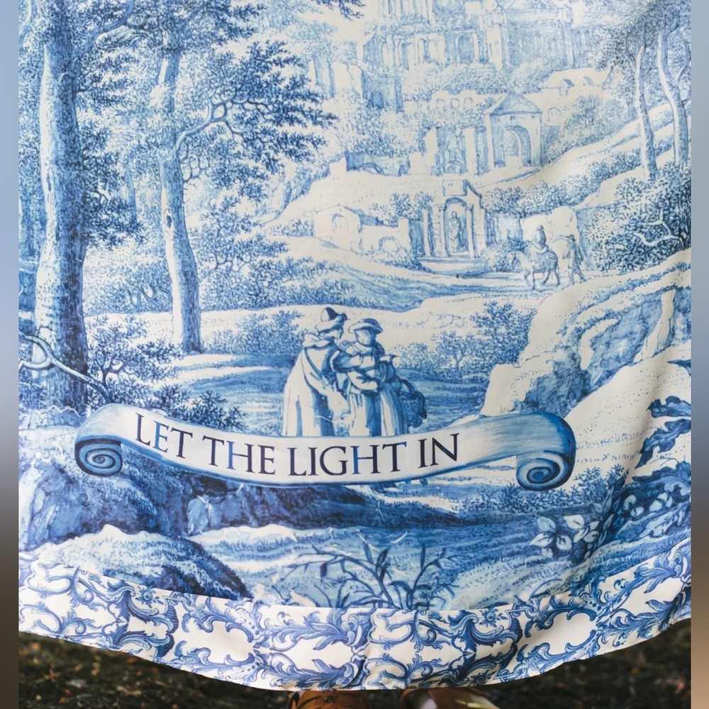 ⭐️Market of Stars⭐️ Let the Light In Vintage Artwork Boho Adjustable Strap Dress - Picture 12 of 16